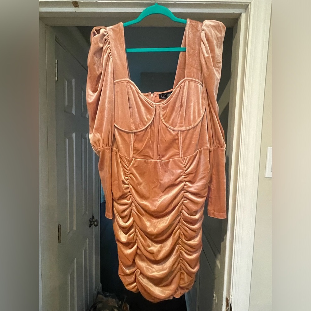 Eloquii NWT Bustier Velvet Dress